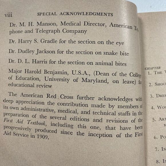 Vintage American Red Cross First Aid Text Book - 1945 - Picture 11 of 14